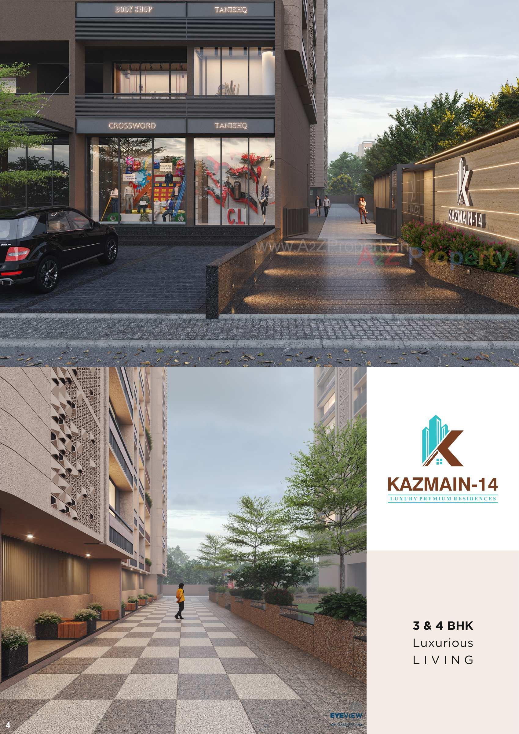 3D Elevation of real estate project Kazmain located at Maktampura, Ahmedabad, Gujarat