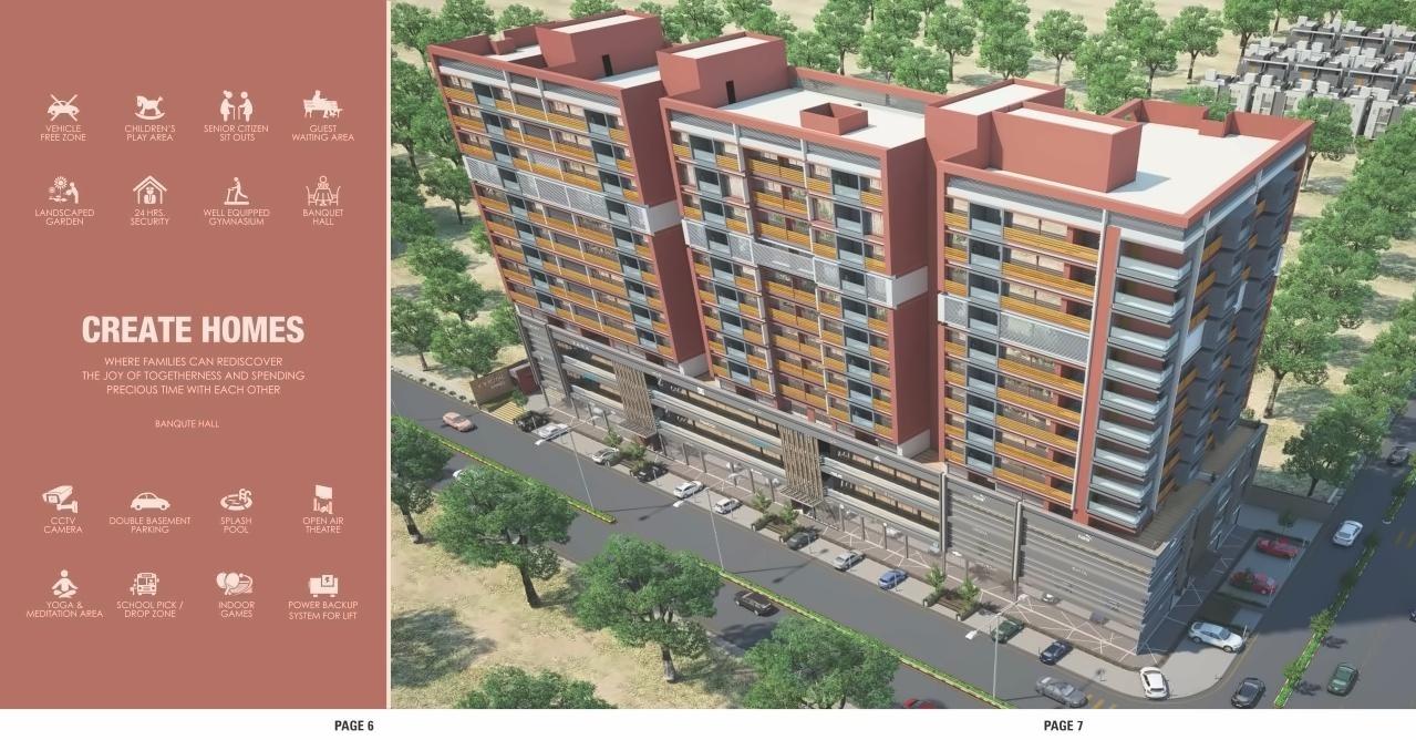 3D Elevation of real estate project Kb Royal Serenity located at Chandkheda, Ahmedabad, Gujarat