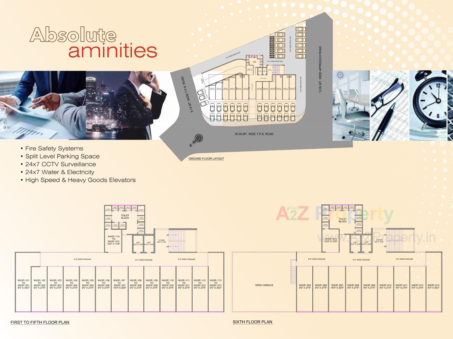 Layout of real estate project Kedaram Trade Center located at Rajpur-hirpur, Ahmedabad, Gujarat
