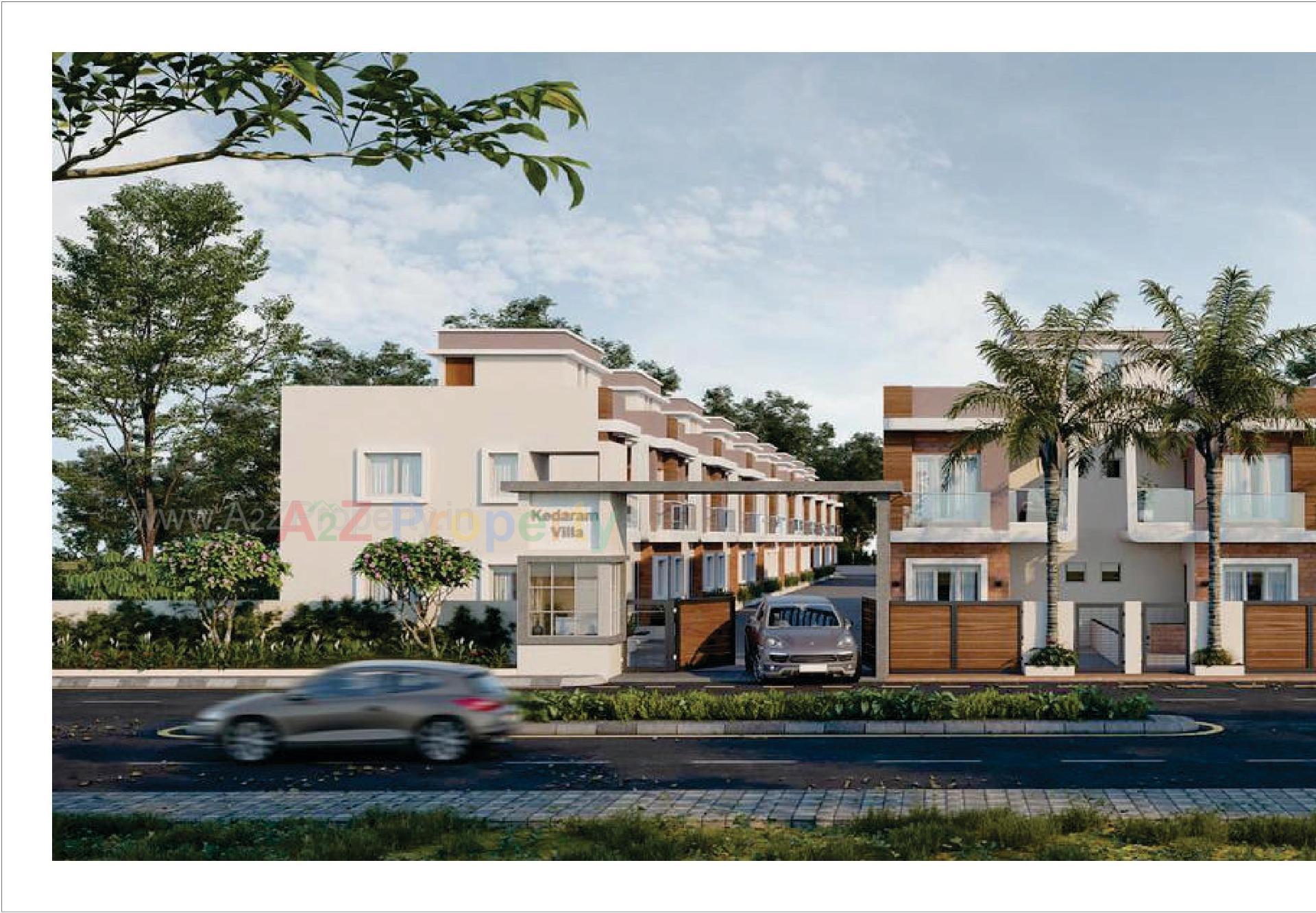 3D Elevation of real estate project Kedaram Villa located at Vatva, Ahmedabad, Gujarat