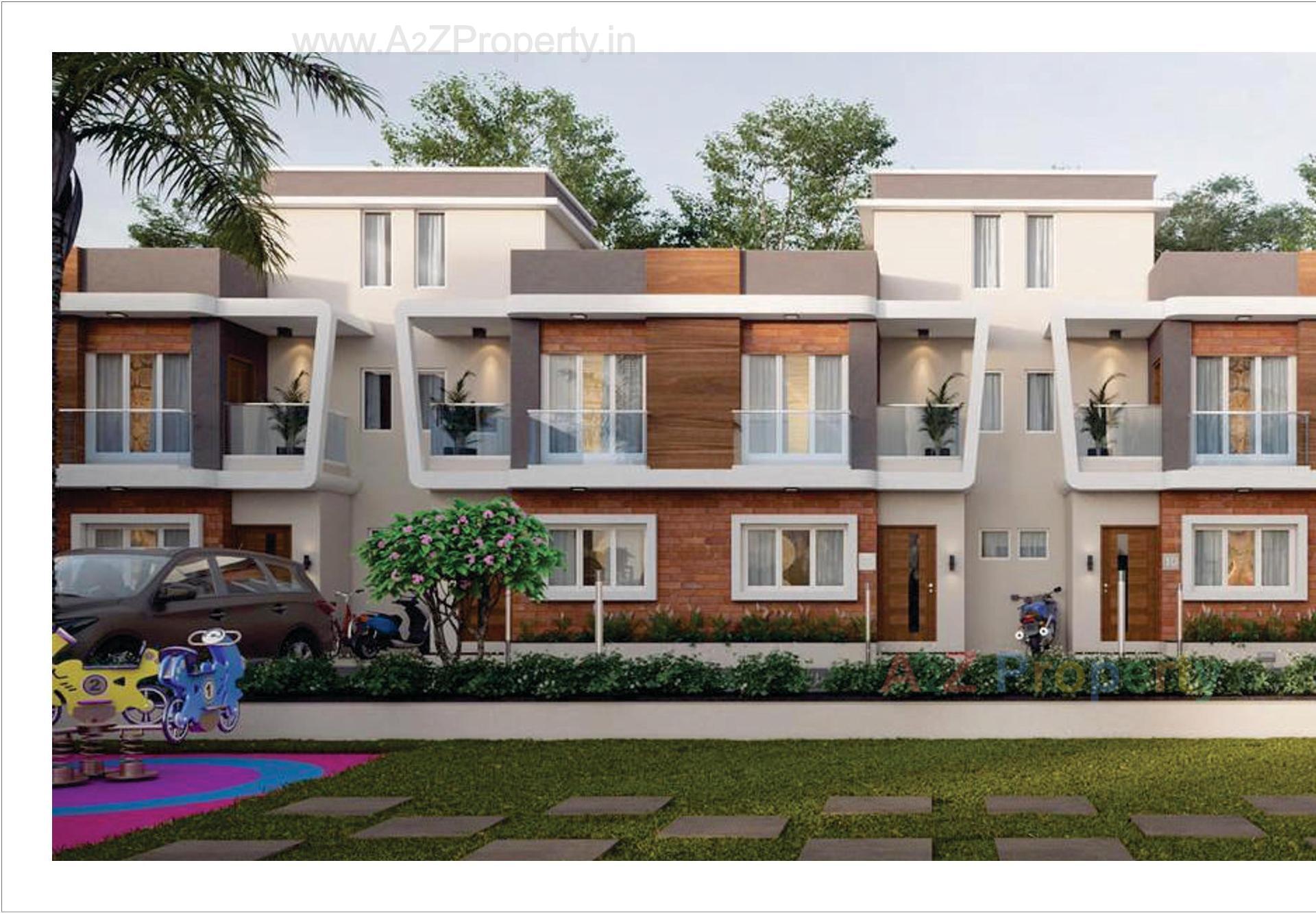 3D Elevation of real estate project Kedaram Villa located at Vatva, Ahmedabad, Gujarat