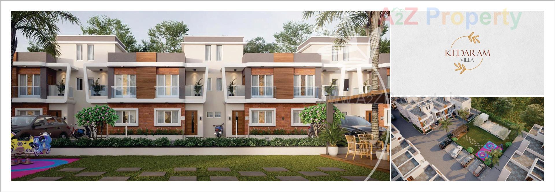 3D Elevation of real estate project Kedaram Villa located at Vatva, Ahmedabad, Gujarat