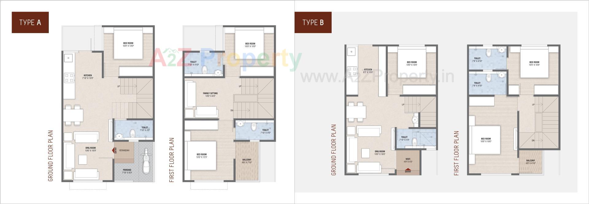 Layout of real estate project Kedaram Villa located at Vatva, Ahmedabad, Gujarat