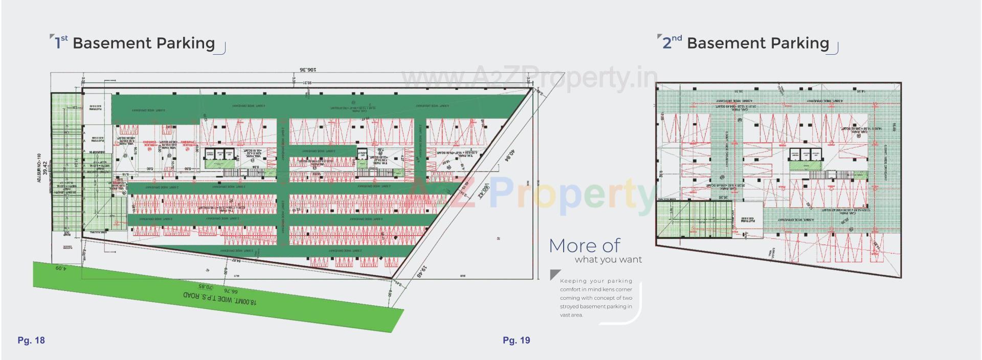 Layout of real estate project Kens Corner located at Nikol, Ahmedabad, Gujarat