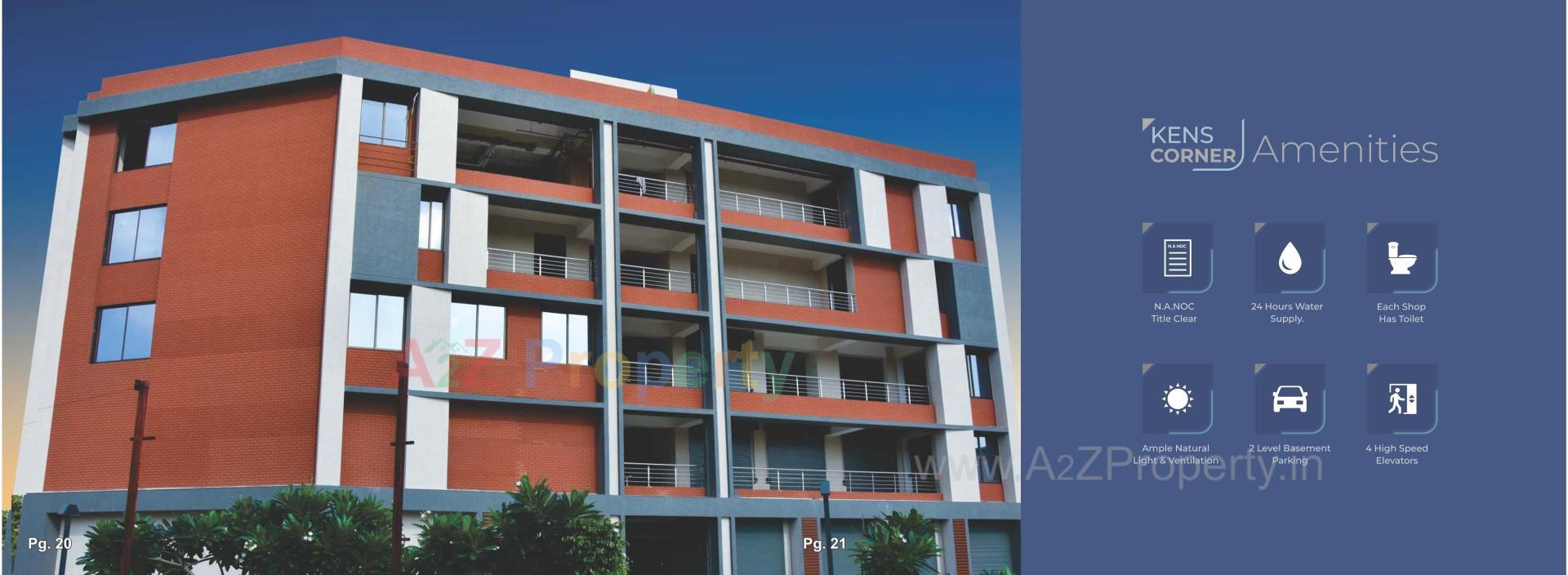 3D Elevation of real estate project Kens Corner located at Nikol, Ahmedabad, Gujarat