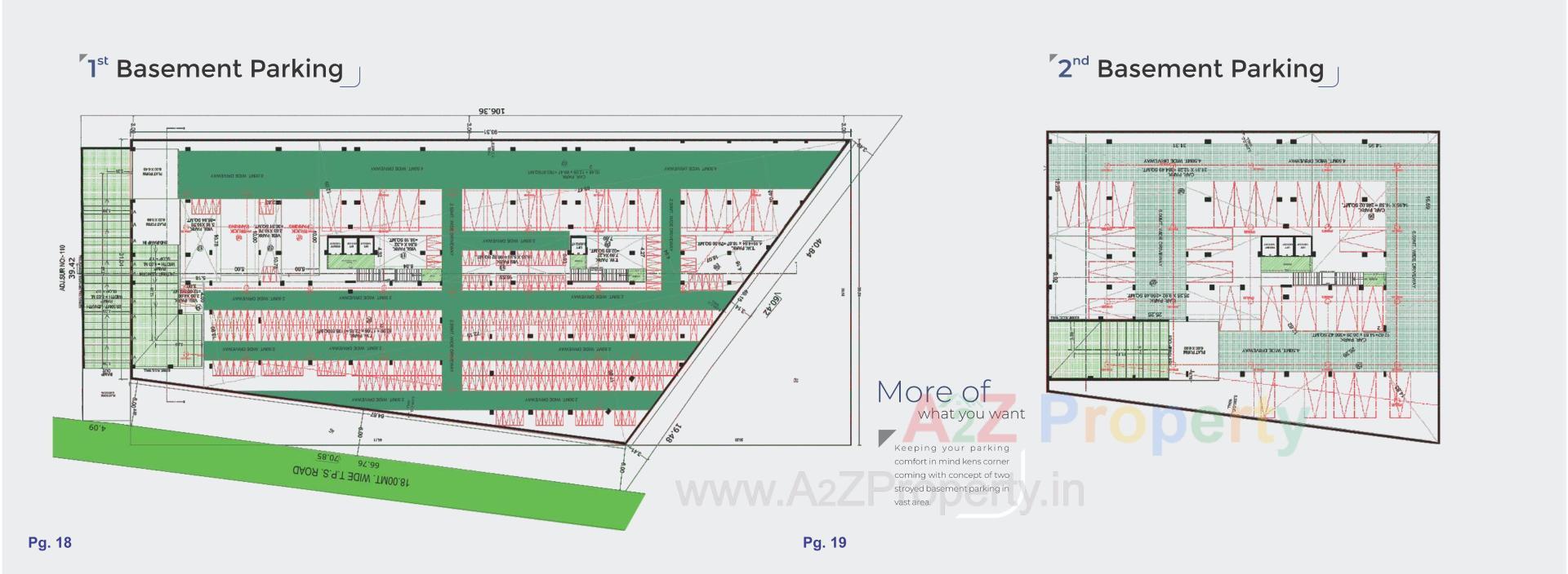 Layout of real estate project Kens Corner located at Ahmedabad, Ahmedabad, Gujarat
