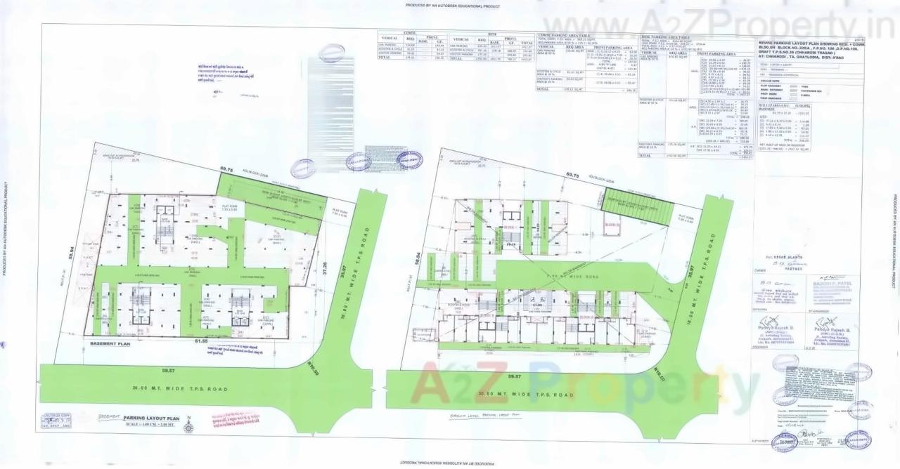 Layout of real estate project Kesar Alanta located at Chharodi, Ahmedabad, Gujarat