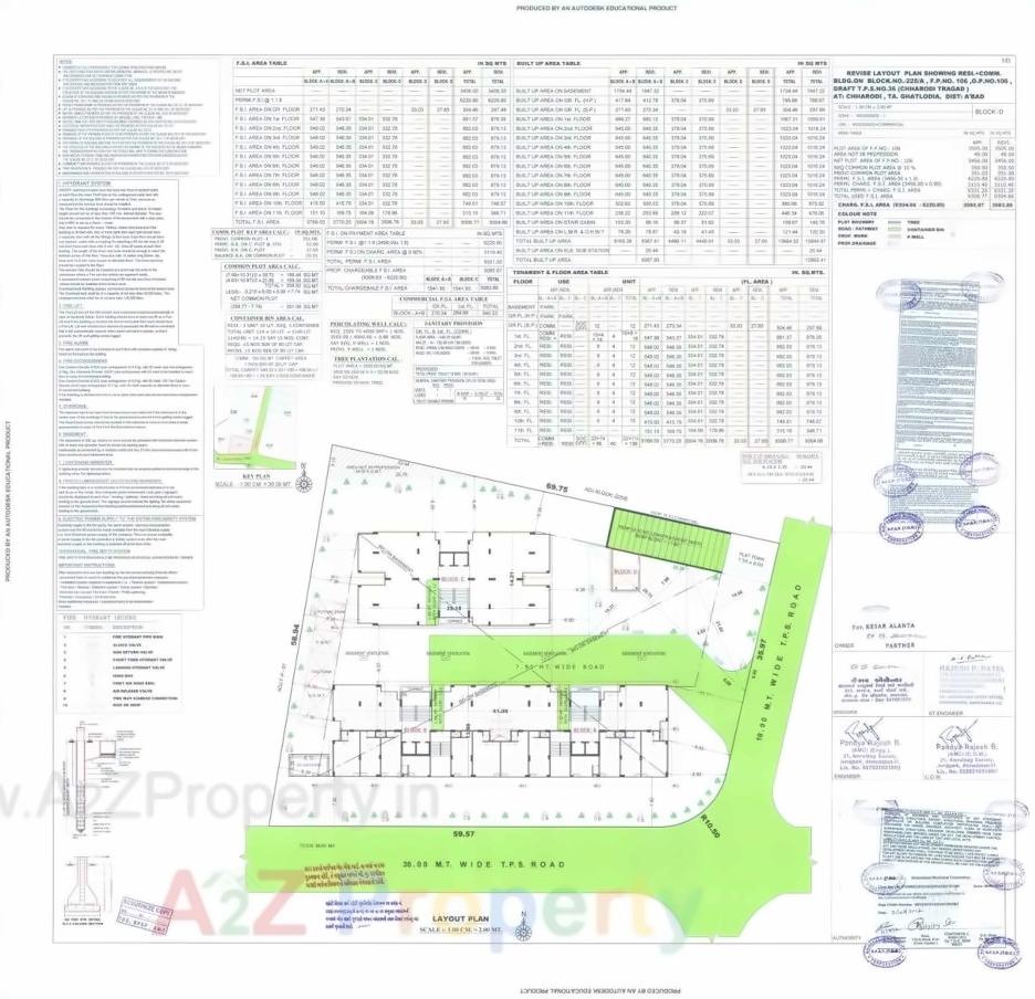 Layout of real estate project Kesar Alanta located at Chharodi, Ahmedabad, Gujarat