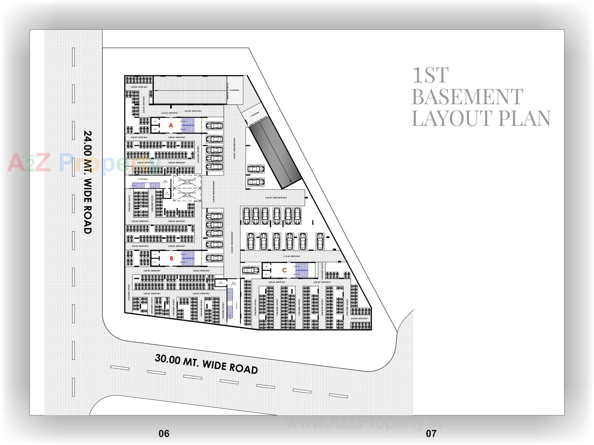 Layout of real estate project Kesar Empire located at Nikol, Ahmedabad, Gujarat
