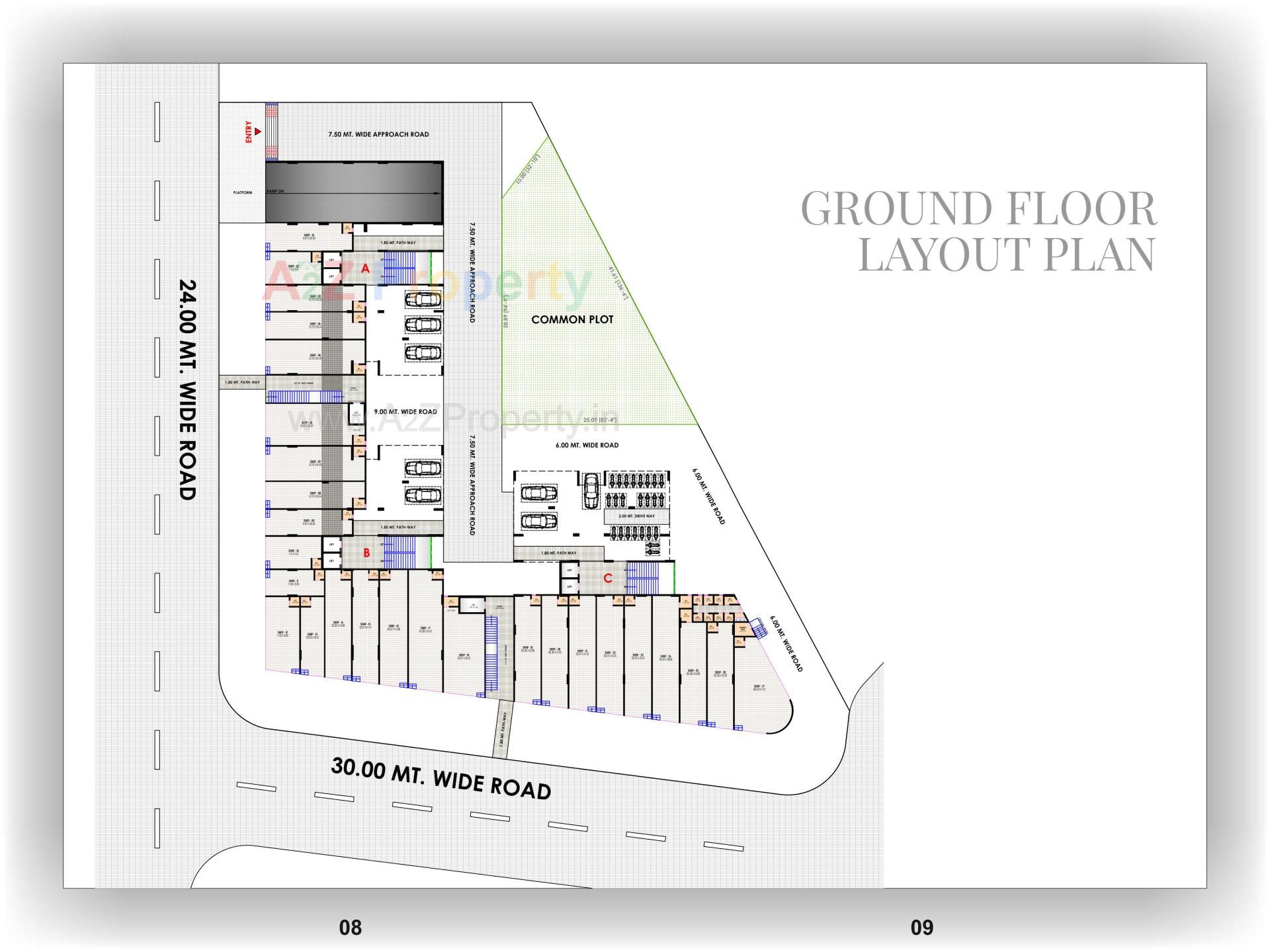 Layout of real estate project Kesar Empire located at Nikol, Ahmedabad, Gujarat