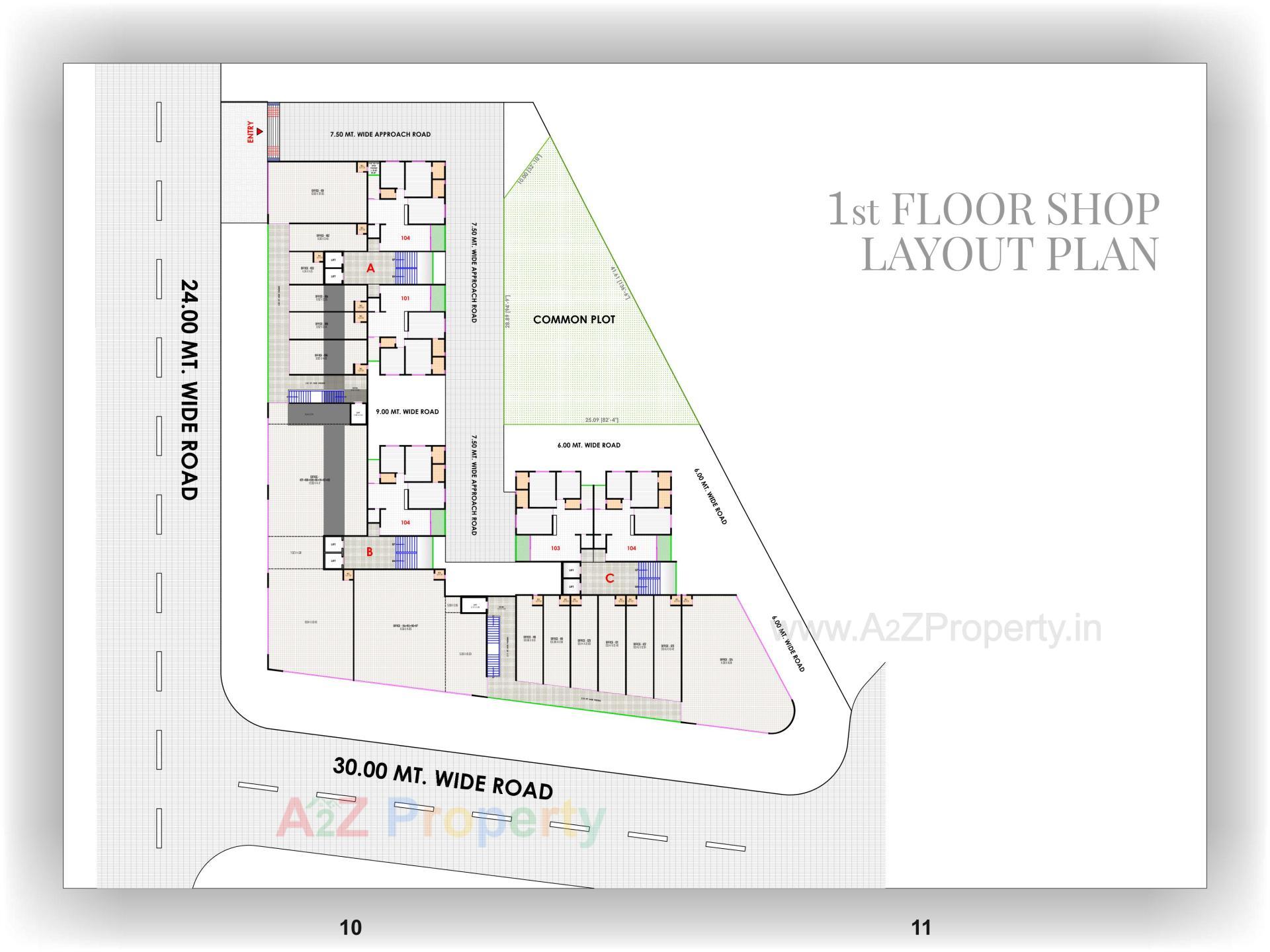 Layout of real estate project Kesar Empire located at Nikol, Ahmedabad, Gujarat