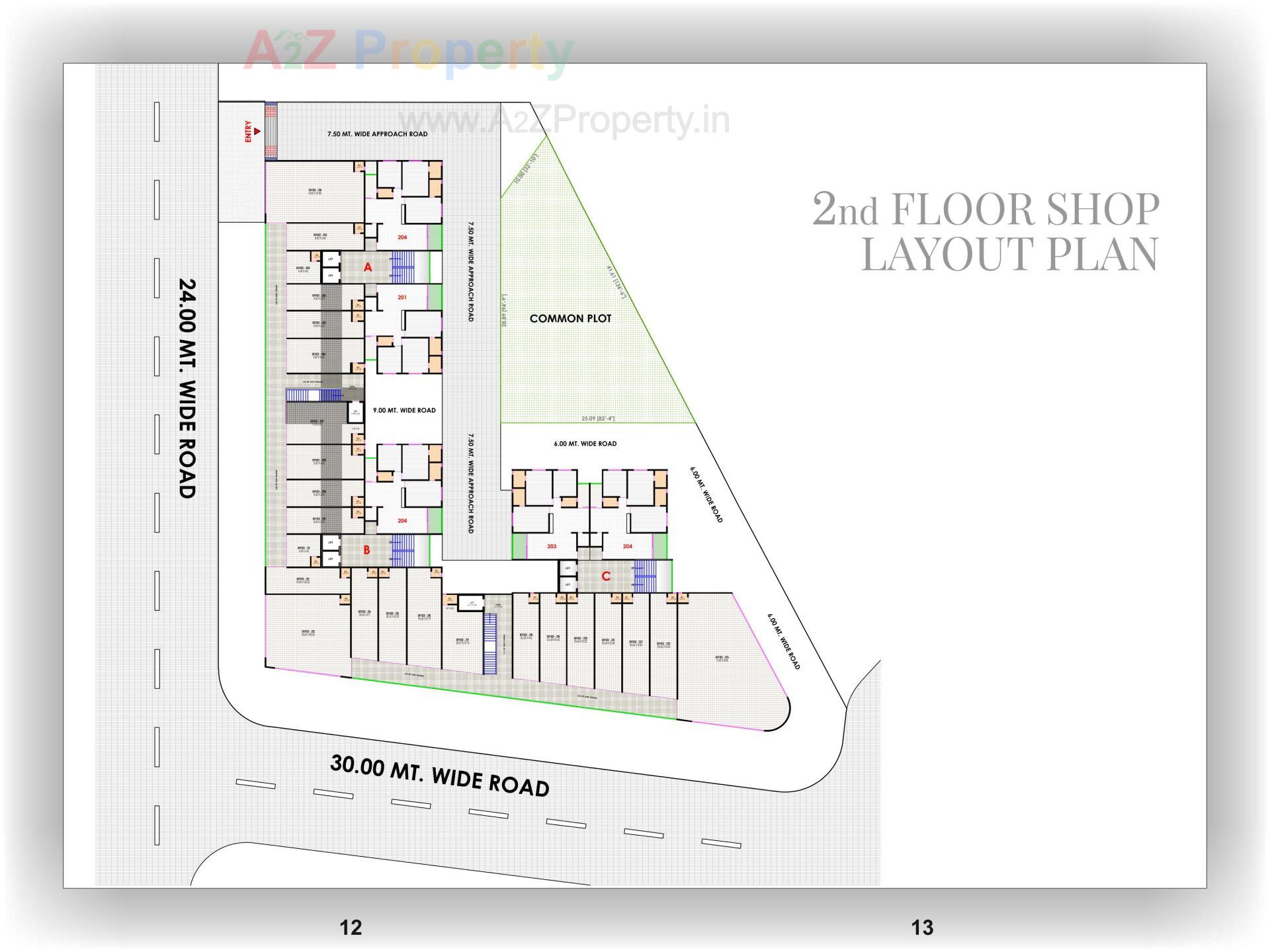 Layout of real estate project Kesar Empire located at Nikol, Ahmedabad, Gujarat