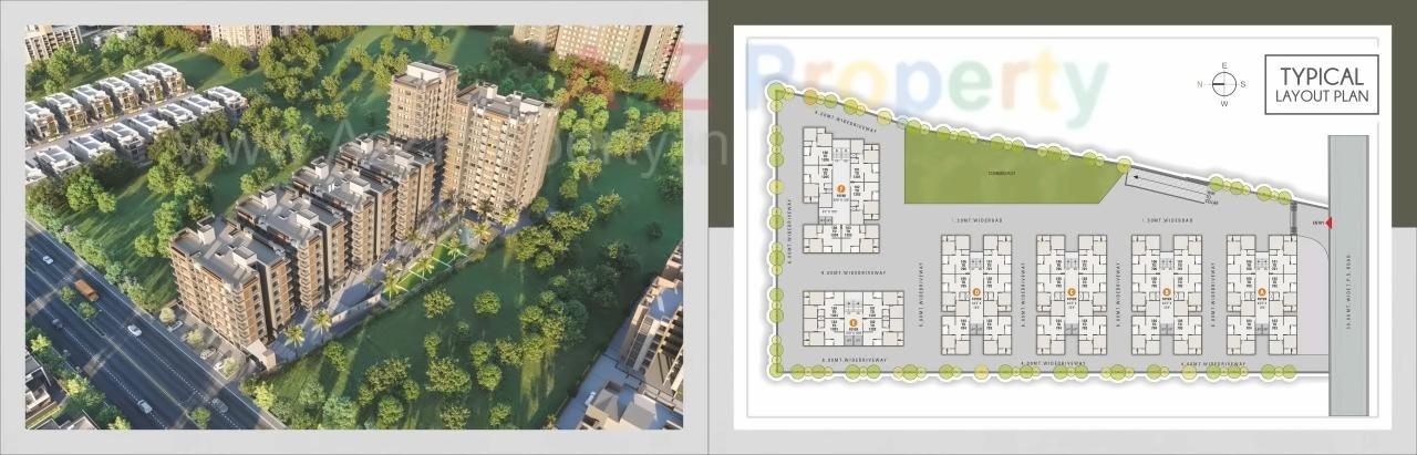 Layout of real estate project Kesar Exotica located at Naroda, Ahmedabad, Gujarat