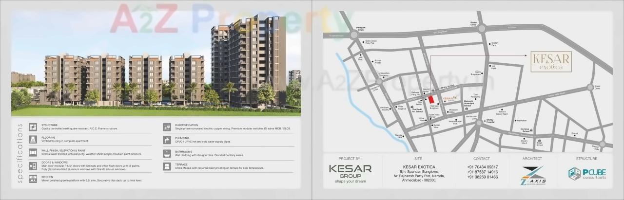  of real estate project Kesar Exotica located at Naroda, Ahmedabad, Gujarat