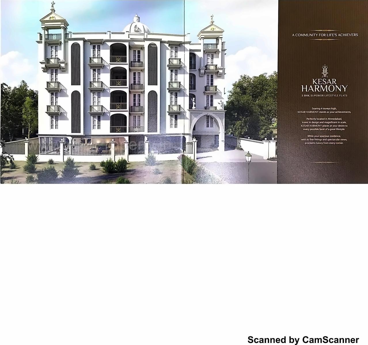 3D Elevation of real estate project Kesar Harmony located at Gulbai-tekra, Ahmedabad, Gujarat