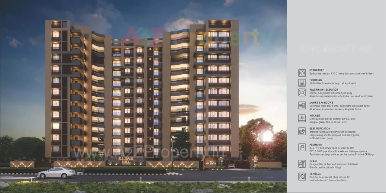 3D Elevation of real estate project Kesar Hill located at Ahmedabad, Ahmedabad, Gujarat