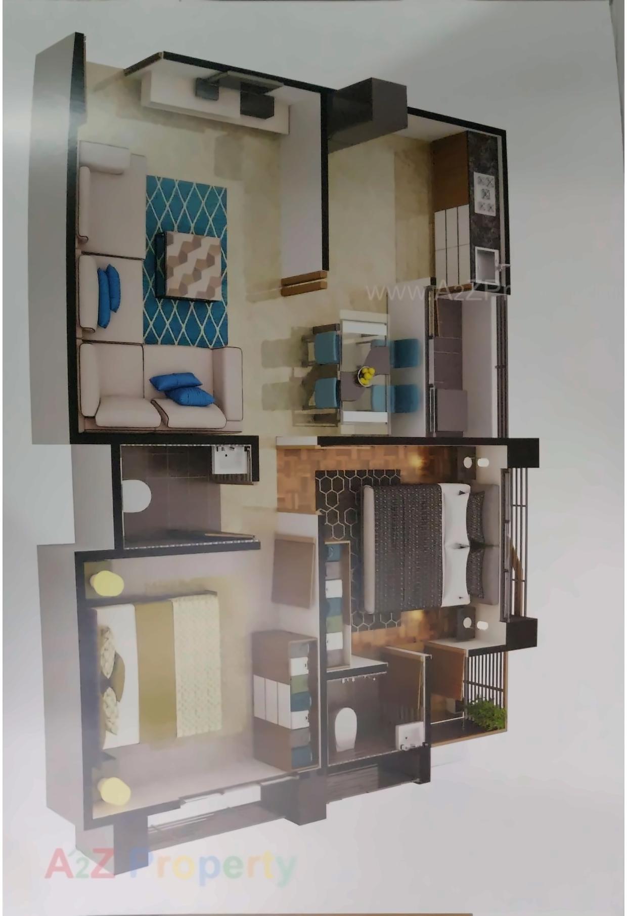 Layout of real estate project Kesar Orchid located at Naroda, Ahmedabad, Gujarat