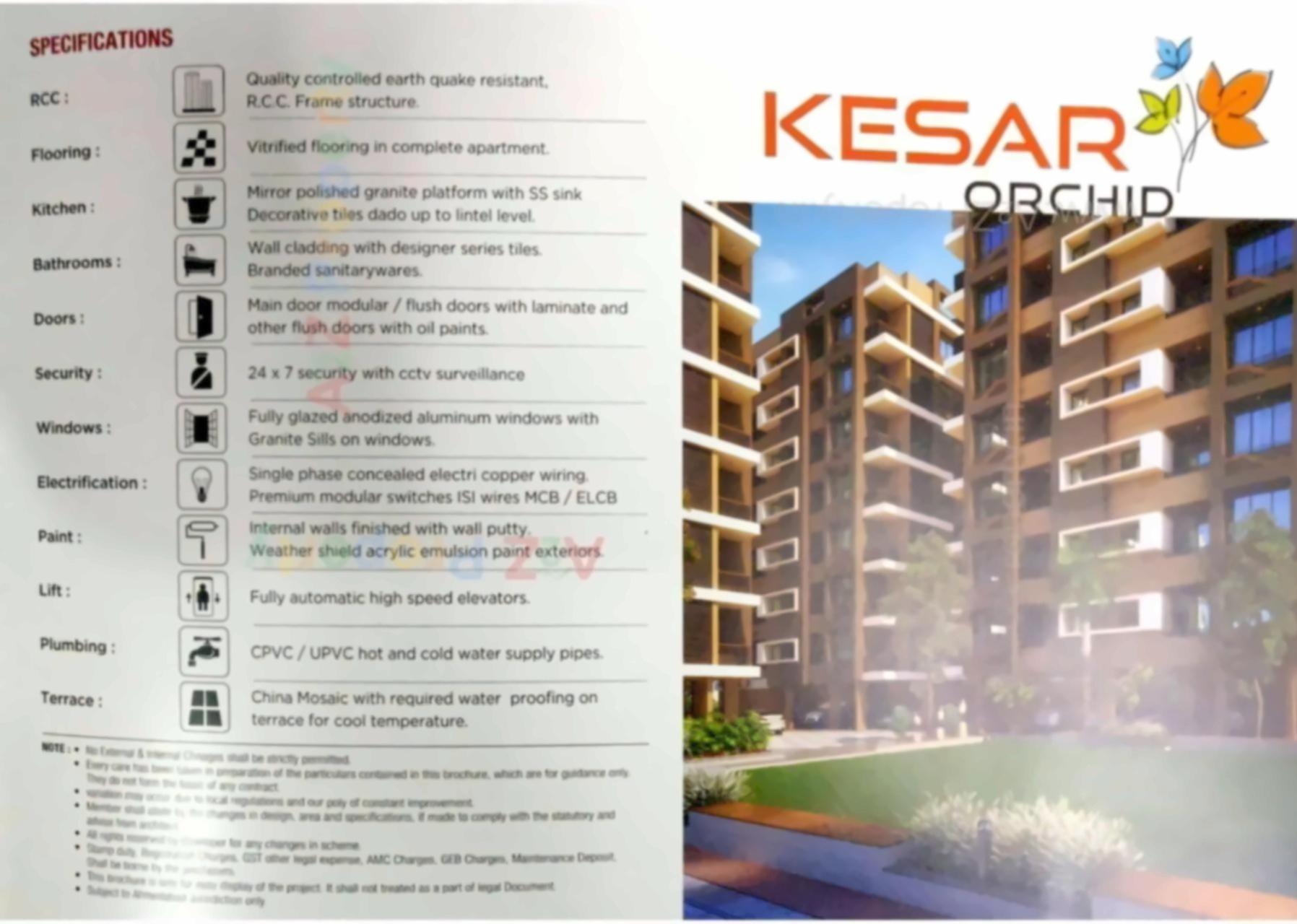  of real estate project Kesar Orchid located at Naroda, Ahmedabad, Gujarat