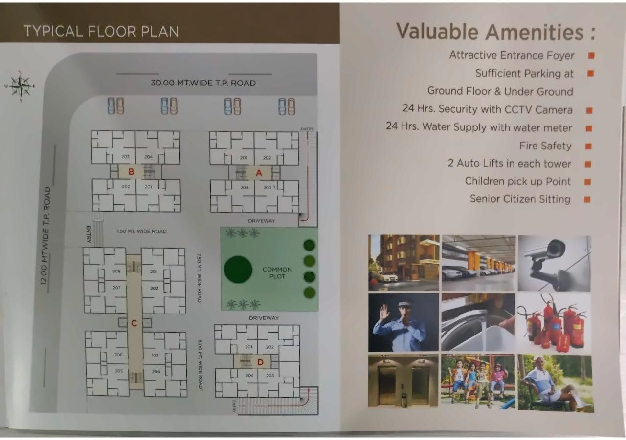 Layout of real estate project Kesar Orchid located at Naroda, Ahmedabad, Gujarat