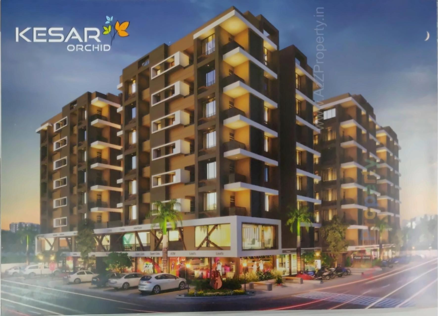3D Elevation of real estate project Kesar Orchid located at Naroda, Ahmedabad, Gujarat