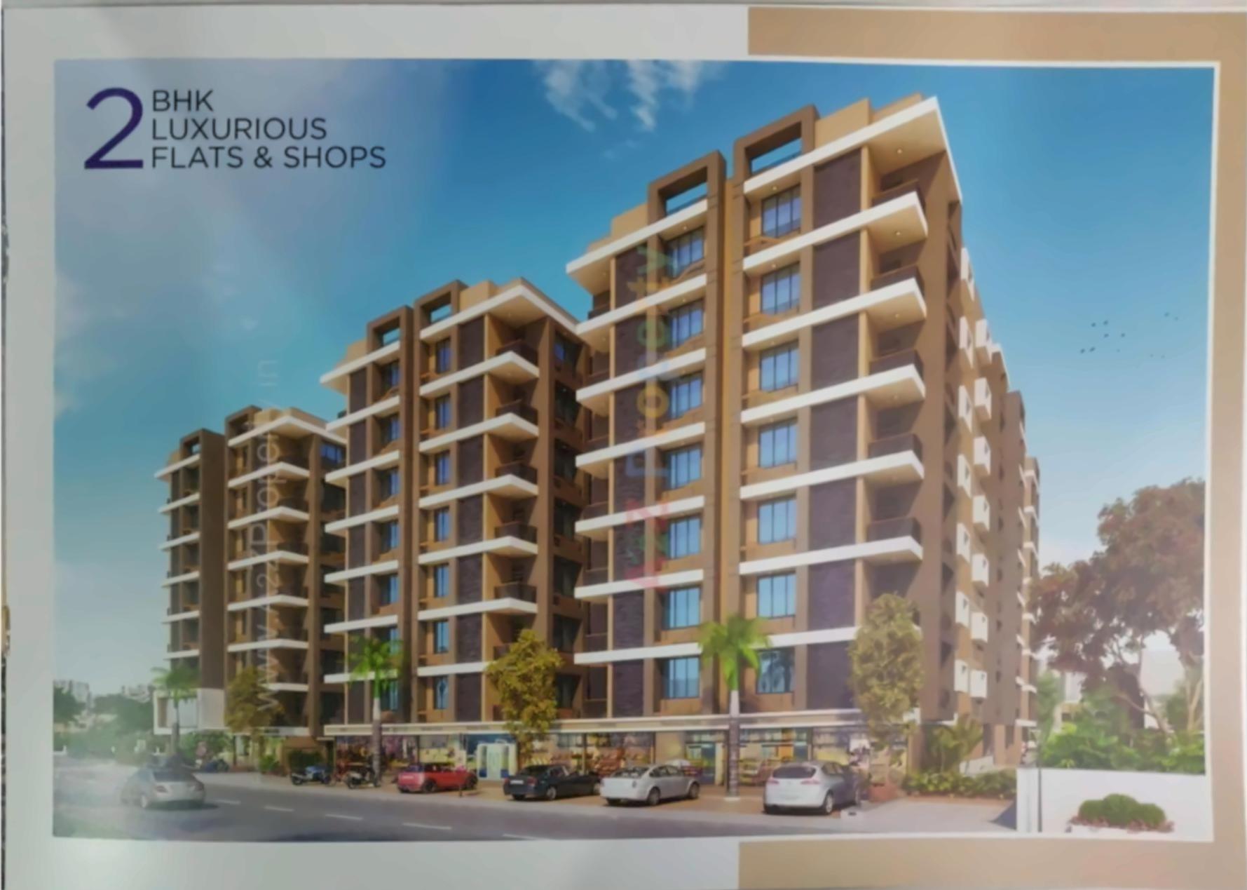 3D Elevation of real estate project Kesar Orchid located at Naroda, Ahmedabad, Gujarat