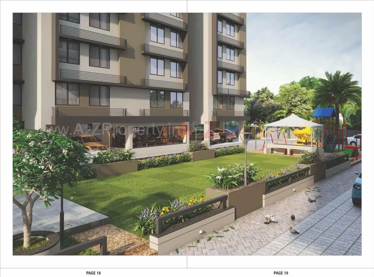 3D Elevation of real estate project Keshar Samruddham located at Khodiyar, Ahmedabad, Gujarat