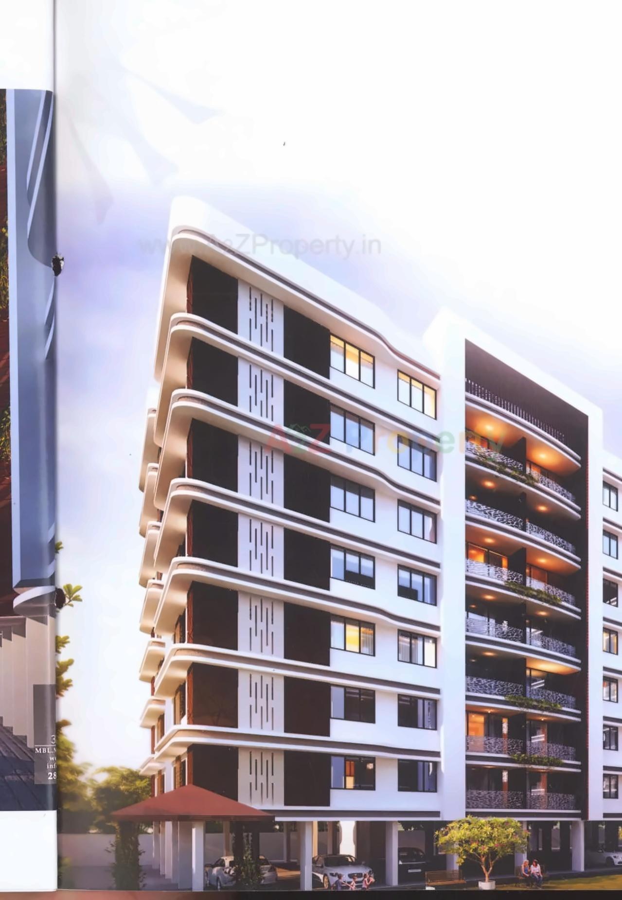 3D Elevation of real estate project Keshar Vatika located at Nikol, Ahmedabad, Gujarat