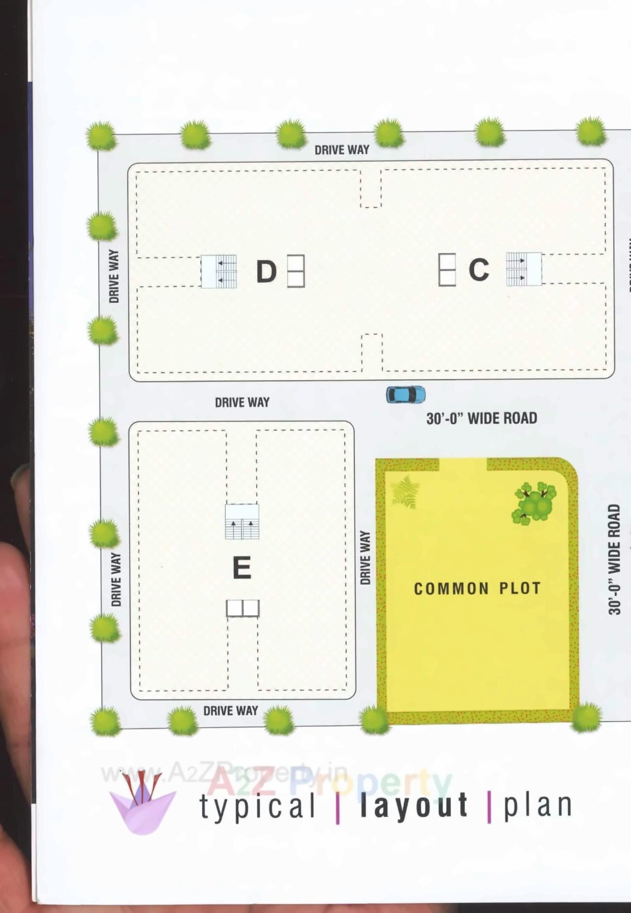 Layout of real estate project Keshar Vatika located at Nikol, Ahmedabad, Gujarat