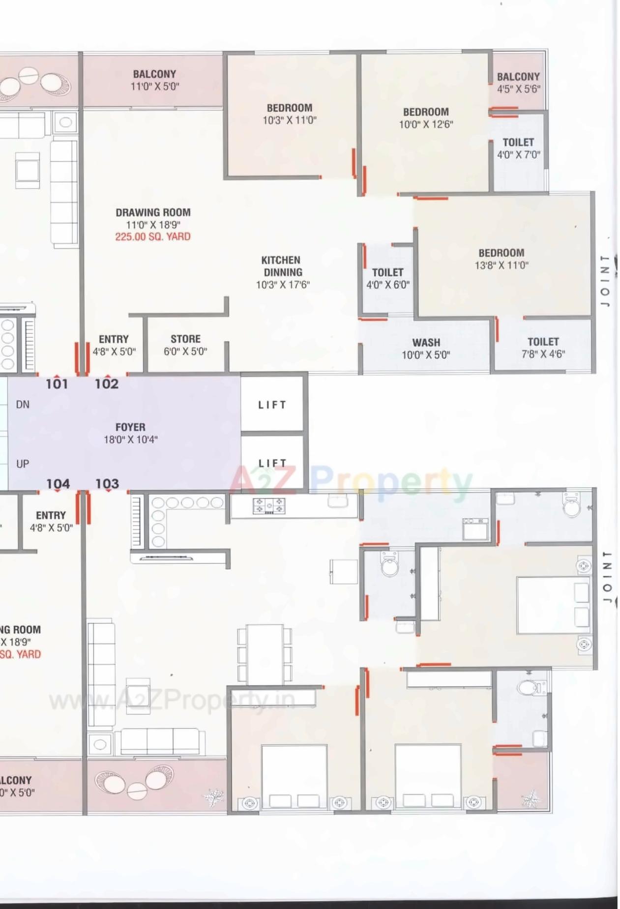 Layout of real estate project Keshar Vatika located at Nikol, Ahmedabad, Gujarat
