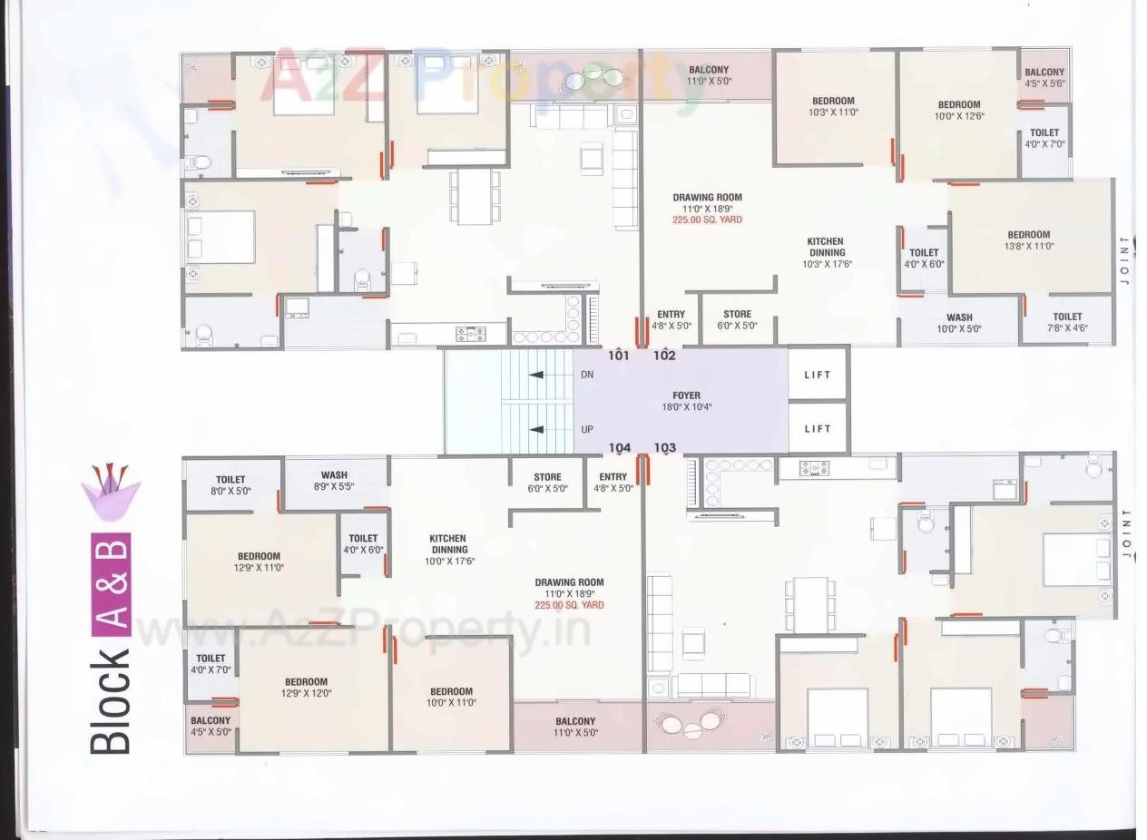 Layout of real estate project Keshar Vatika located at Nikol, Ahmedabad, Gujarat