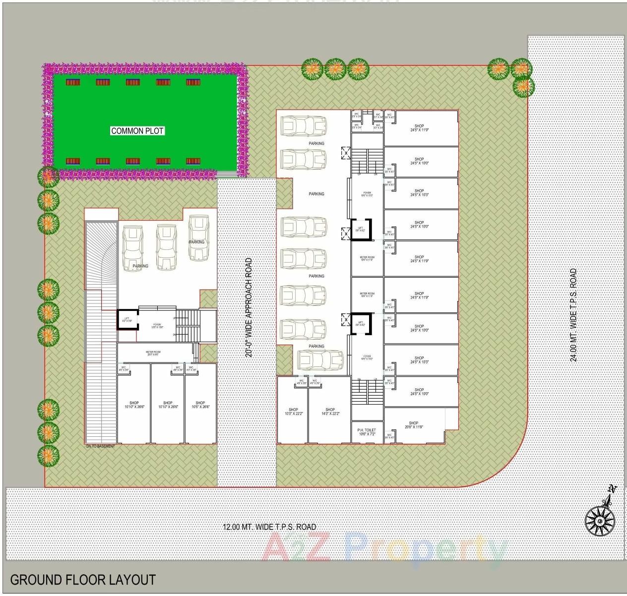 Layout of real estate project Keshav Enclave located at Vatva, Ahmedabad, Gujarat