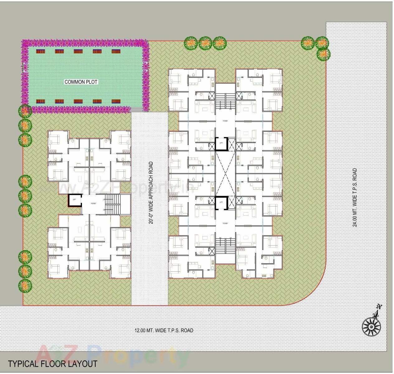 Layout of real estate project Keshav Enclave located at Vatva, Ahmedabad, Gujarat