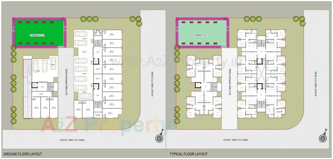 Layout of real estate project Keshav Enclave located at Vatva, Ahmedabad, Gujarat