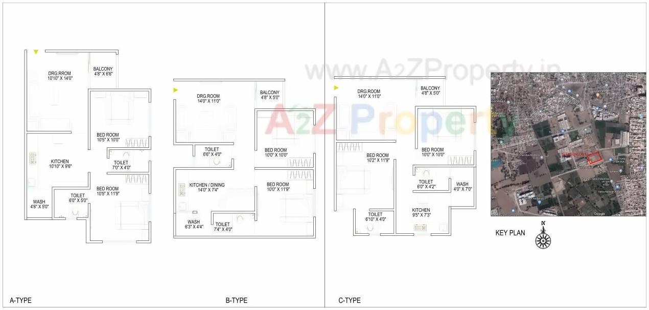 Layout of real estate project Keshav Enclave located at Vatva, Ahmedabad, Gujarat