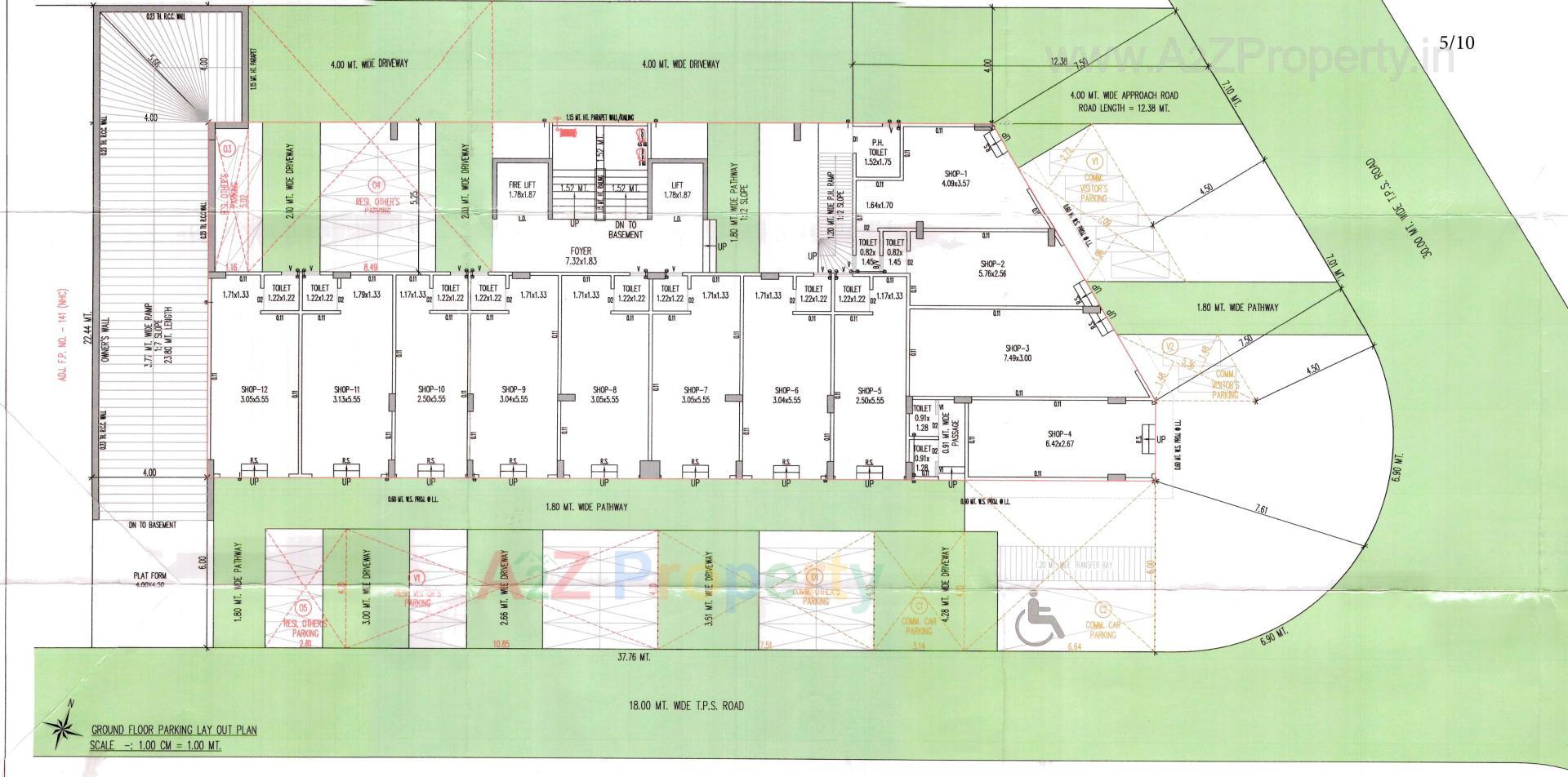 Layout of real estate project Keshav Heights located at Vinzol, Ahmedabad, Gujarat