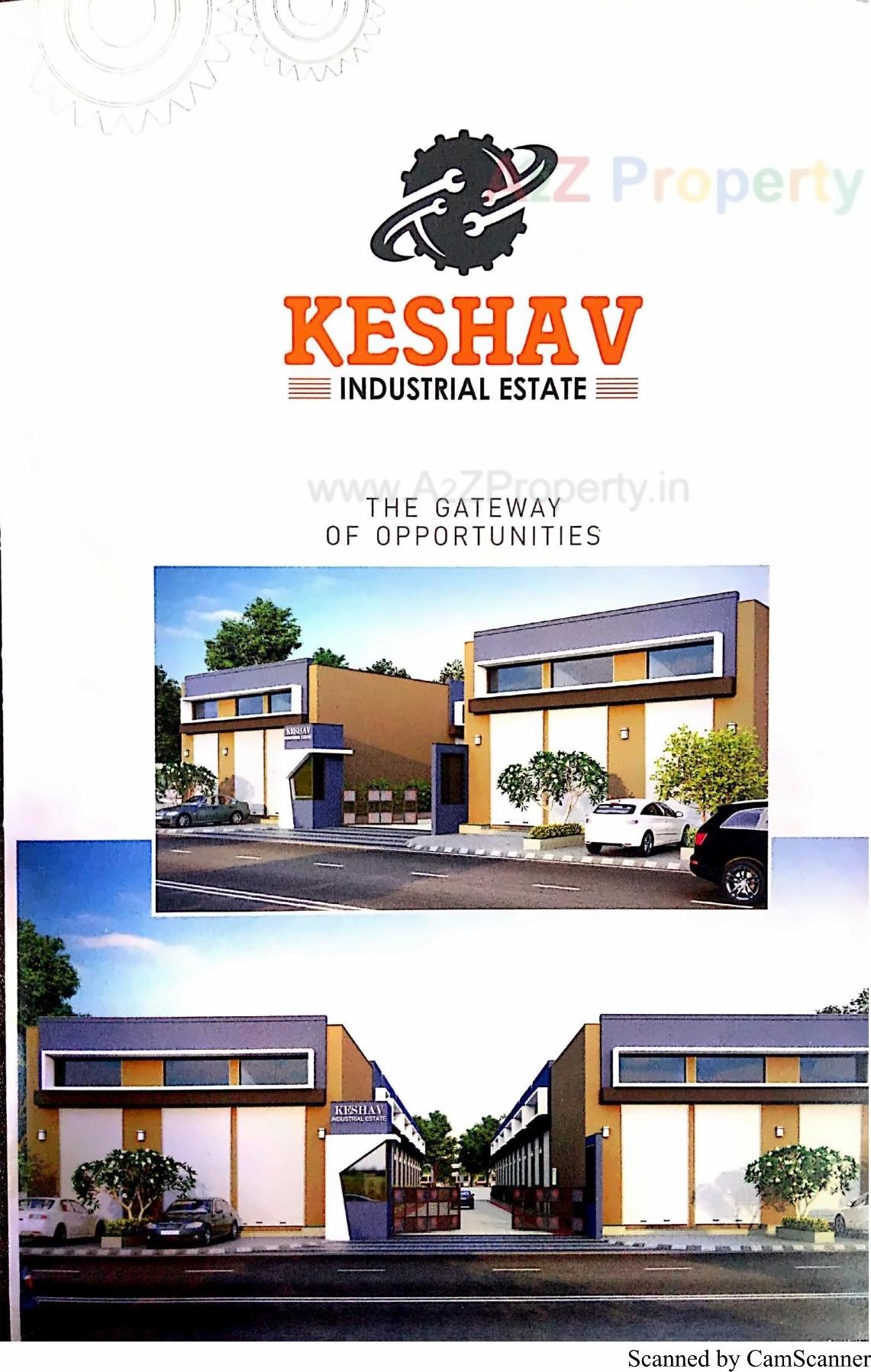 3D Elevation of real estate project Keshav Industrial Estate located at Bhuvaldi, Ahmedabad, Gujarat
