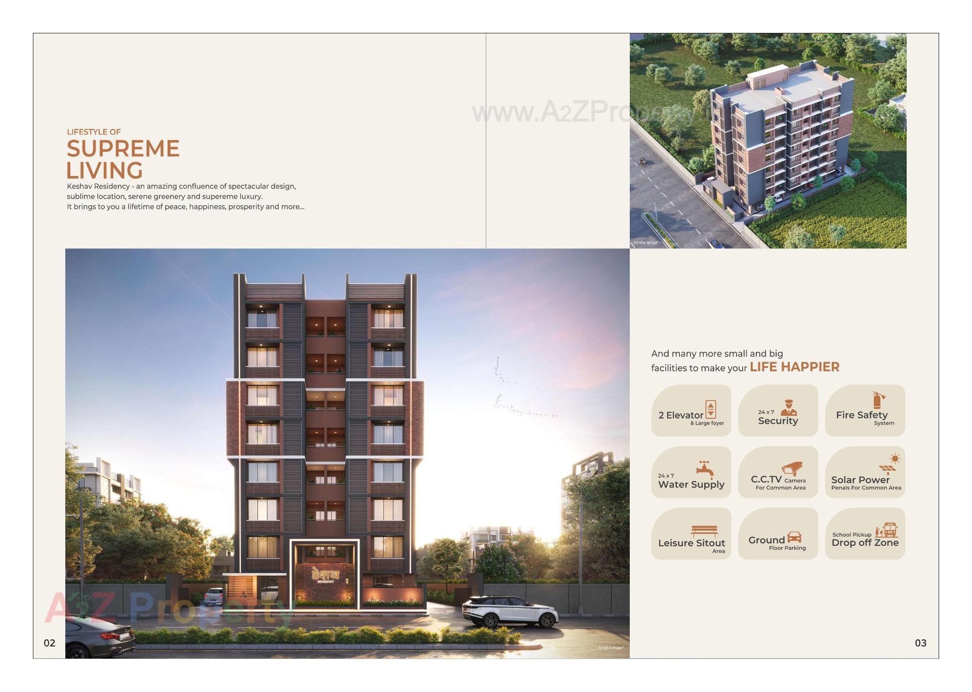 3D Elevation of real estate project Keshav Residency located at Singarva, Ahmedabad, Gujarat