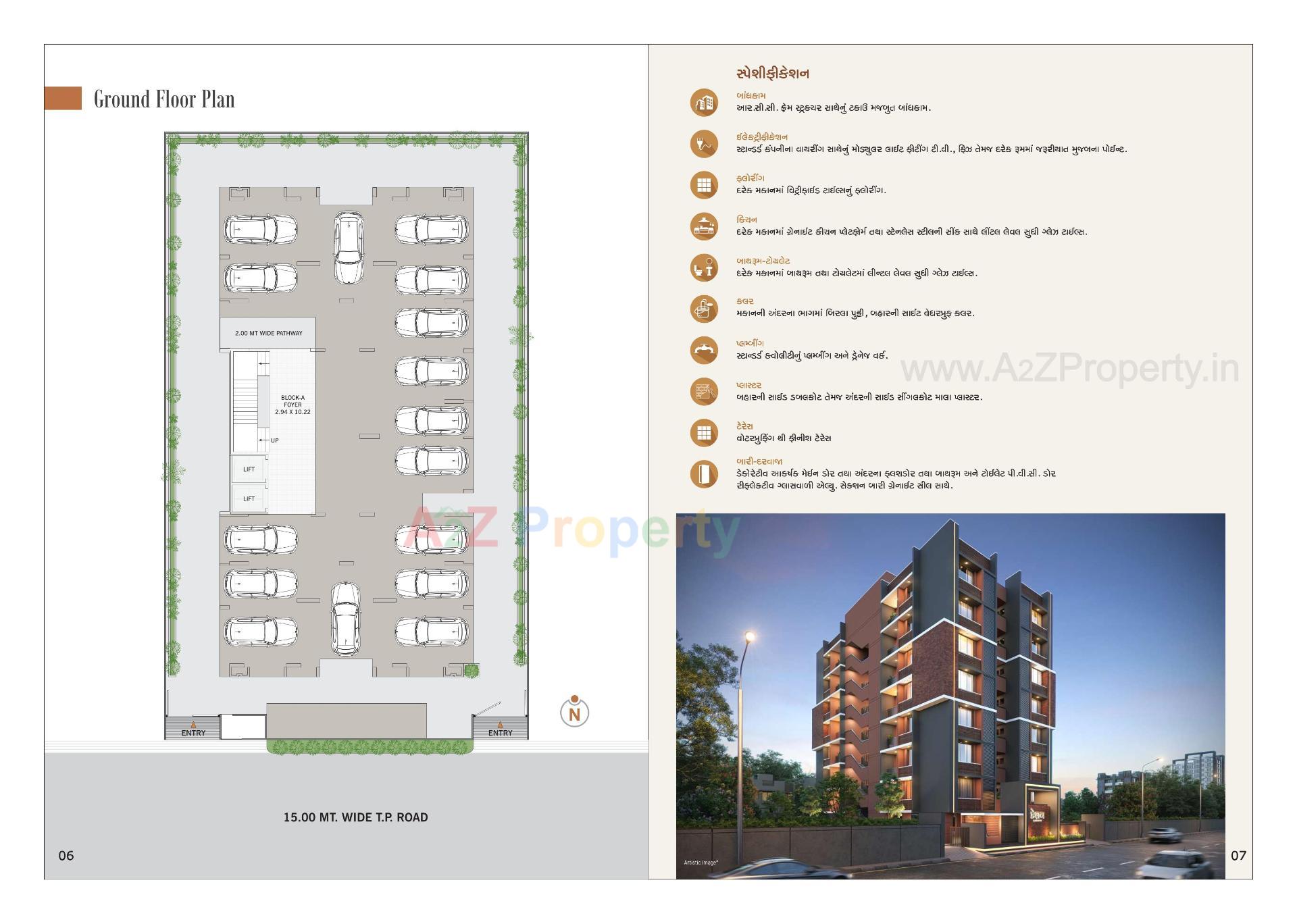 Layout of real estate project Keshav Residency located at Singarva, Ahmedabad, Gujarat