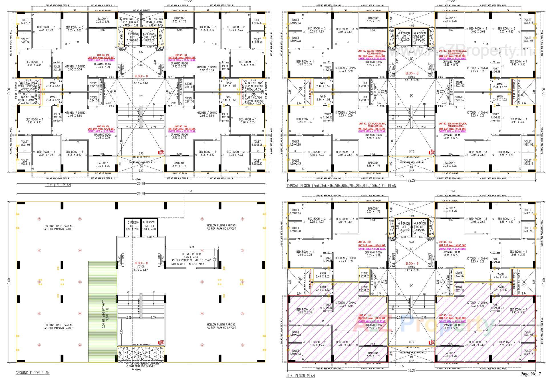 Layout of real estate project Keshav Skyline located at Chandkheda, Ahmedabad, Gujarat