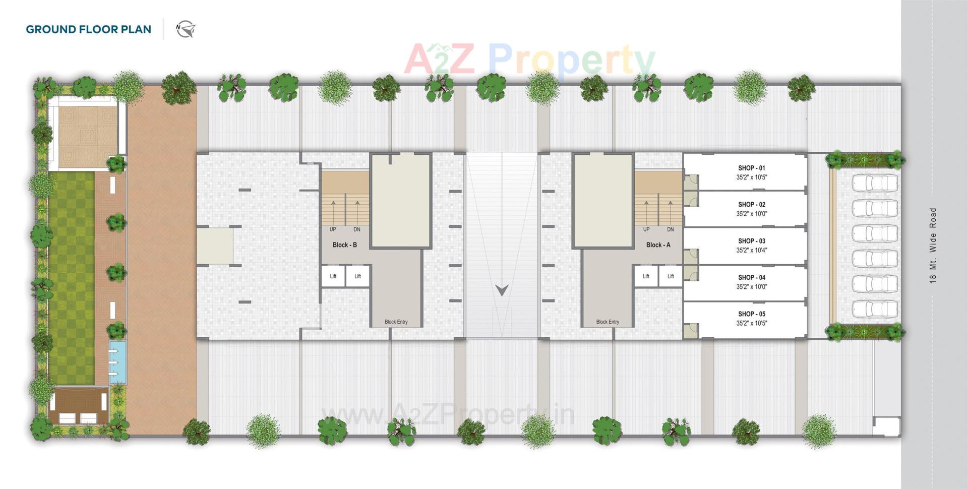 Layout of real estate project Keshavpriya Sky located at Lambha, Ahmedabad, Gujarat