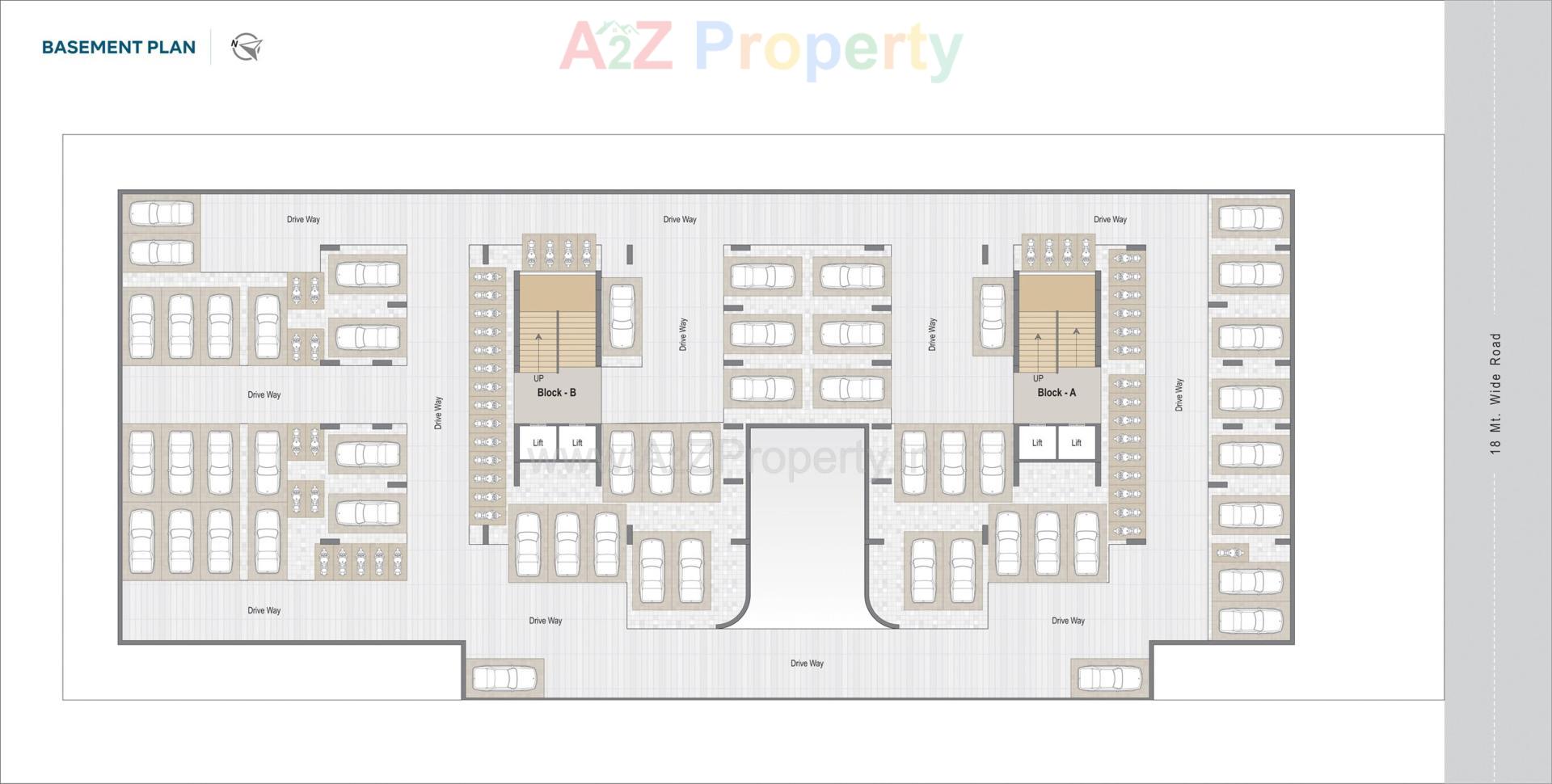 Layout of real estate project Keshavpriya Sky located at Lambha, Ahmedabad, Gujarat