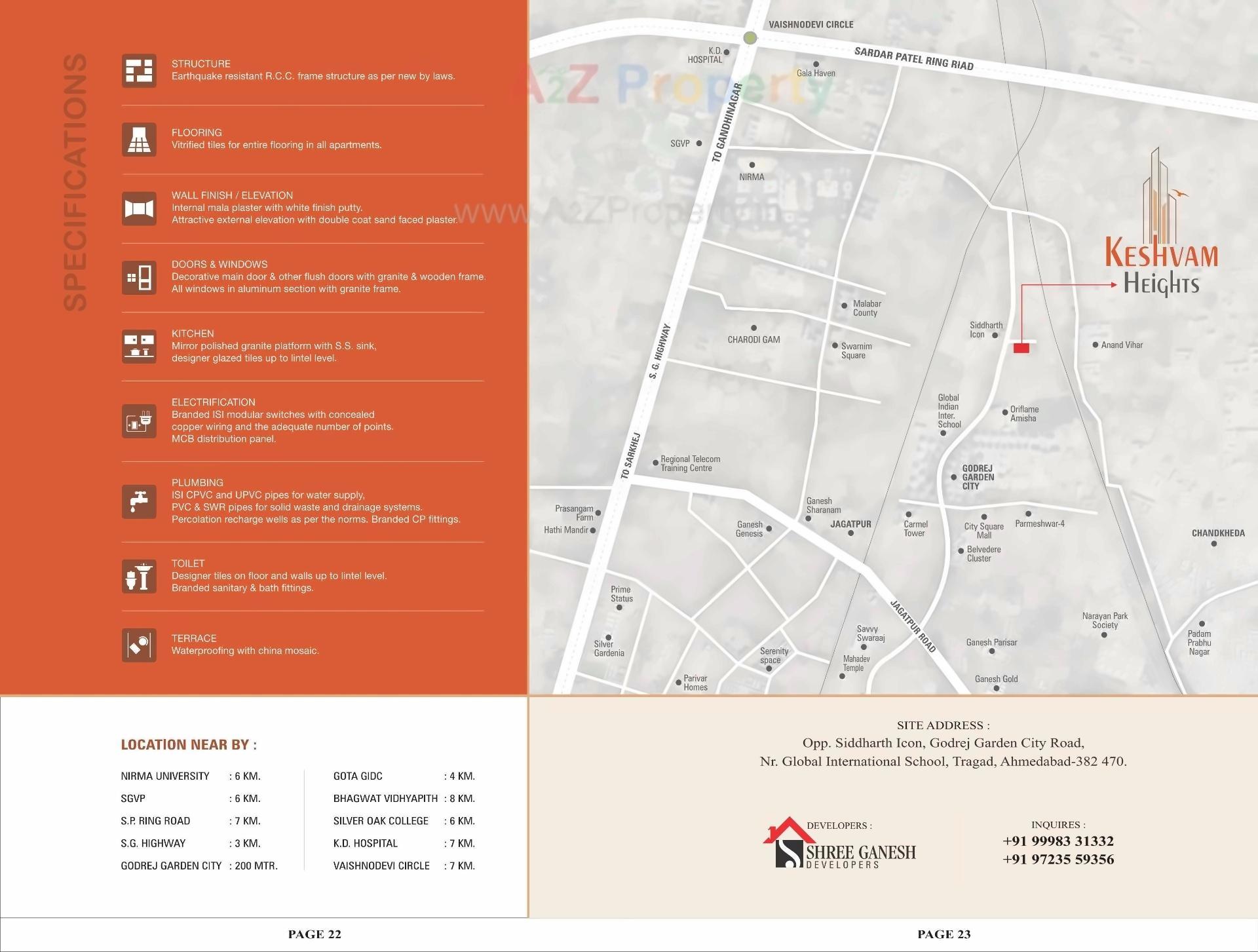  of real estate project Keshvam Heights located at Ahmedabad, Ahmedabad, Gujarat