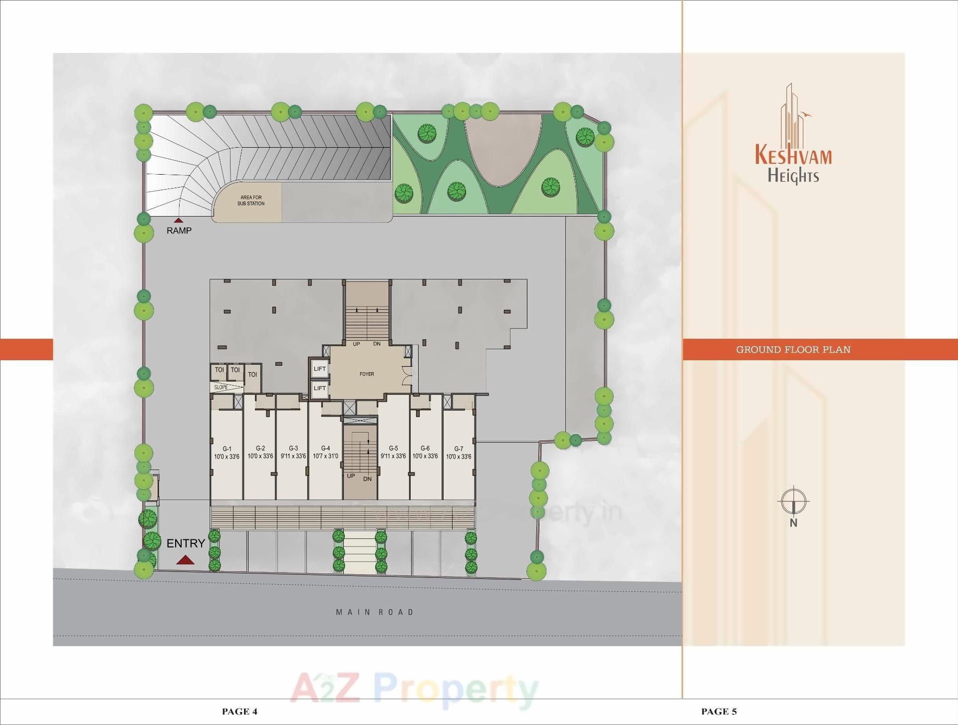 Layout of real estate project Keshvam Heights located at Ahmedabad, Ahmedabad, Gujarat