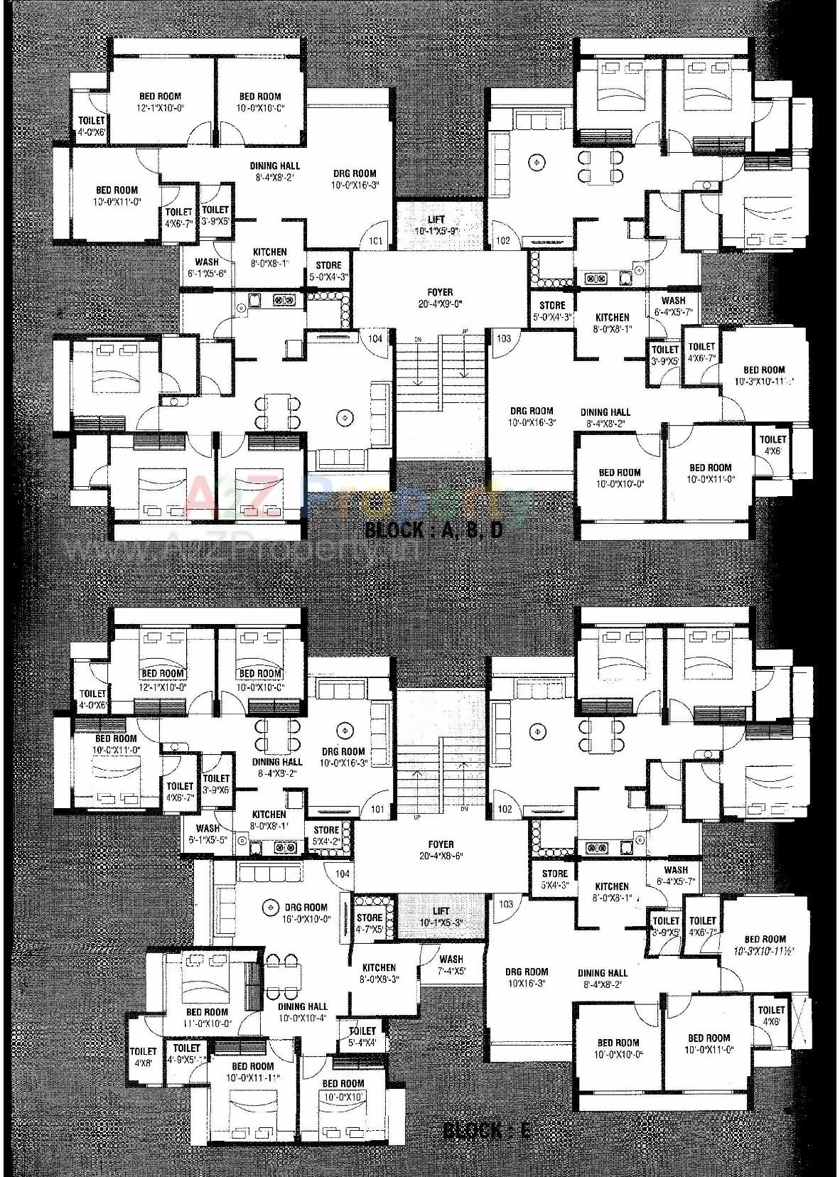 Layout of real estate project Khodiyar Upvan located at Bopal, Ahmedabad, Gujarat