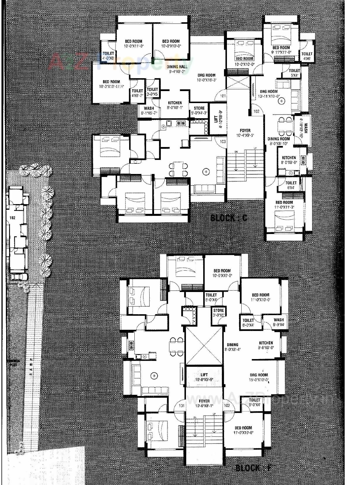 Layout of real estate project Khodiyar Upvan located at Bopal, Ahmedabad, Gujarat