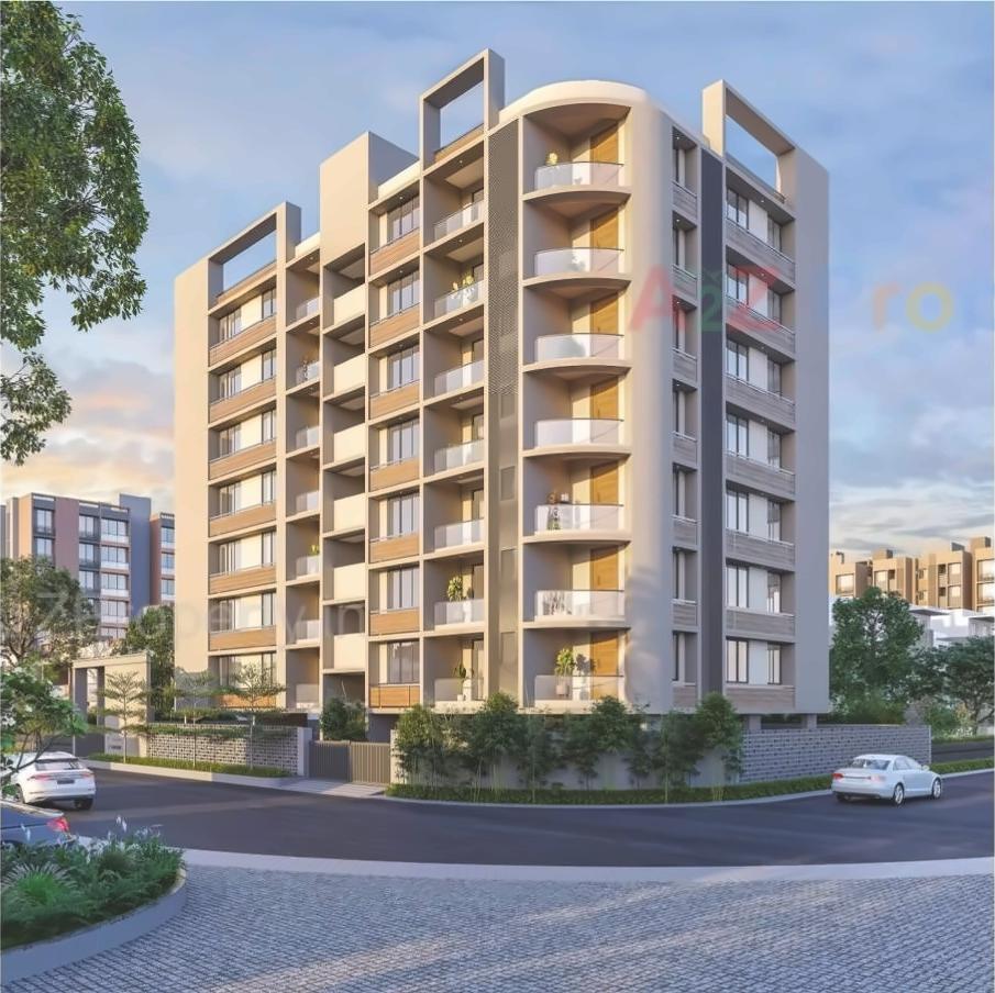 3D Elevation of real estate project Khushroo Residency located at Ellis-bridge, Ahmedabad, Gujarat