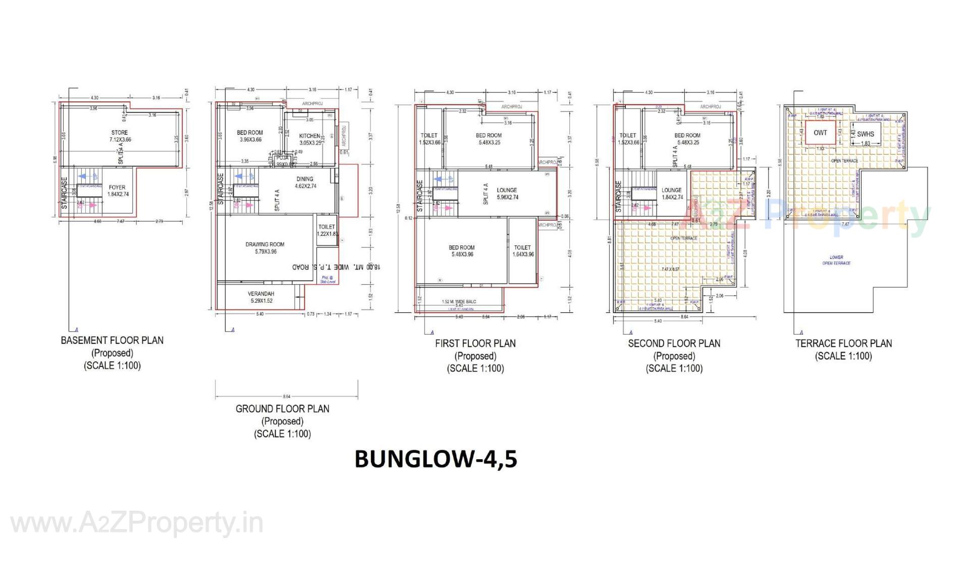 Layout of real estate project King's Villa Bunglow located at Vastral, Ahmedabad, Gujarat
