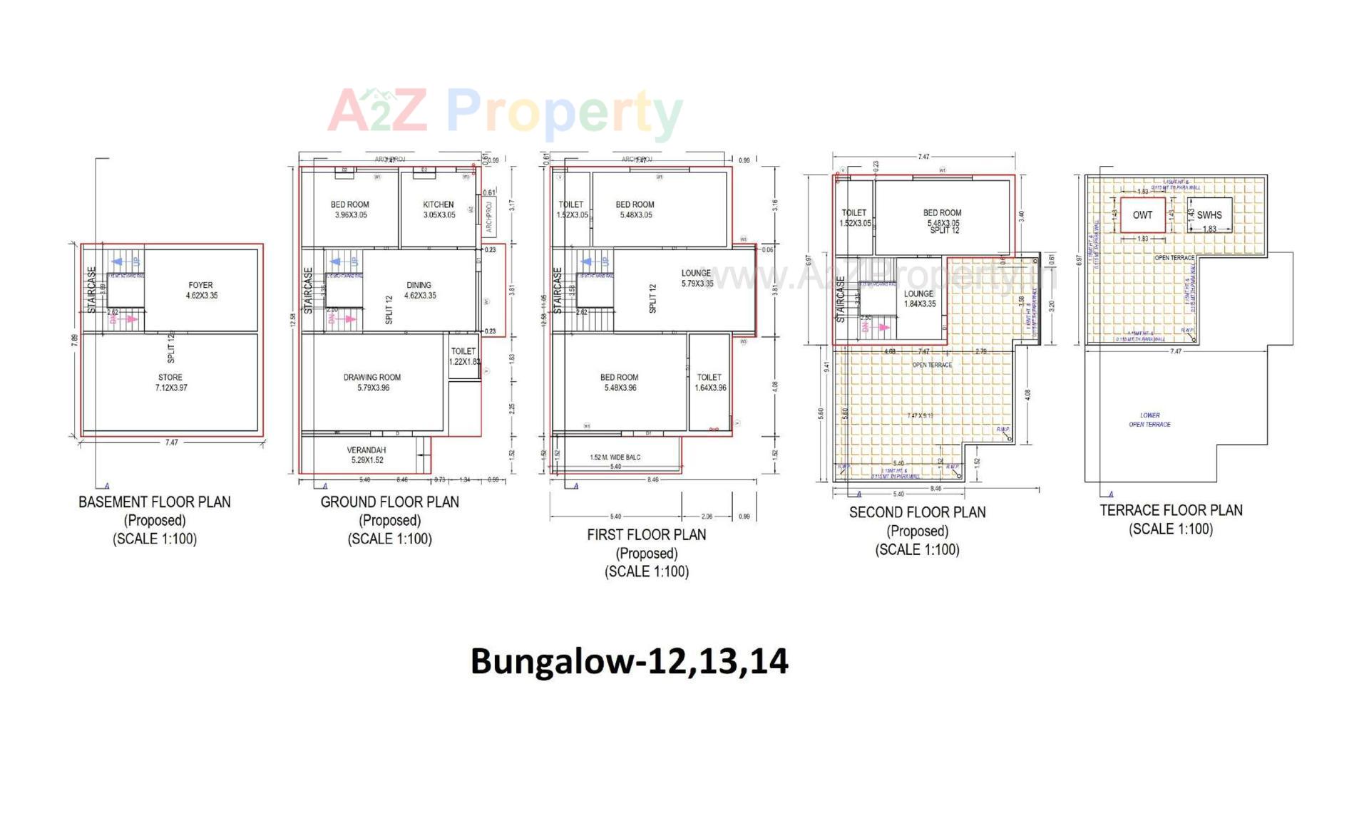 Layout of real estate project King's Villa Bunglow located at Vastral, Ahmedabad, Gujarat
