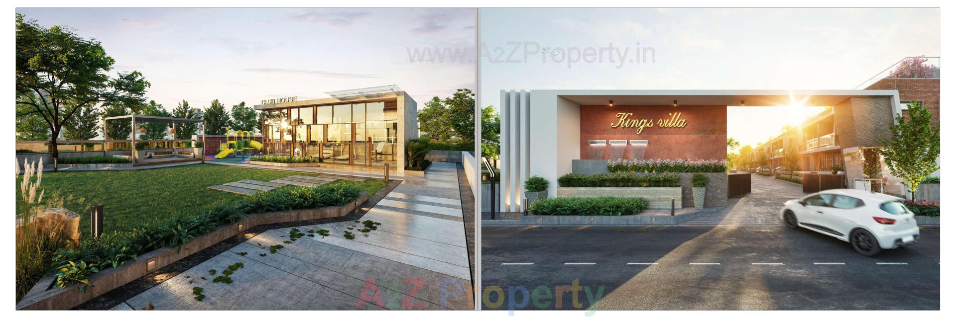 3D Elevation of real estate project King's Villa Bunglow located at Vastral, Ahmedabad, Gujarat