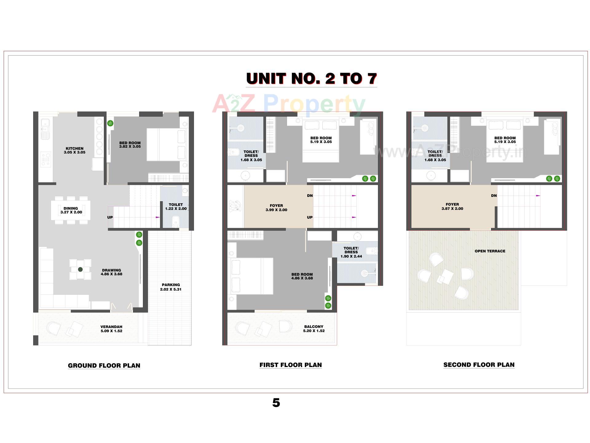 Layout of real estate project Kings Villa located at Vastral, Ahmedabad, Gujarat